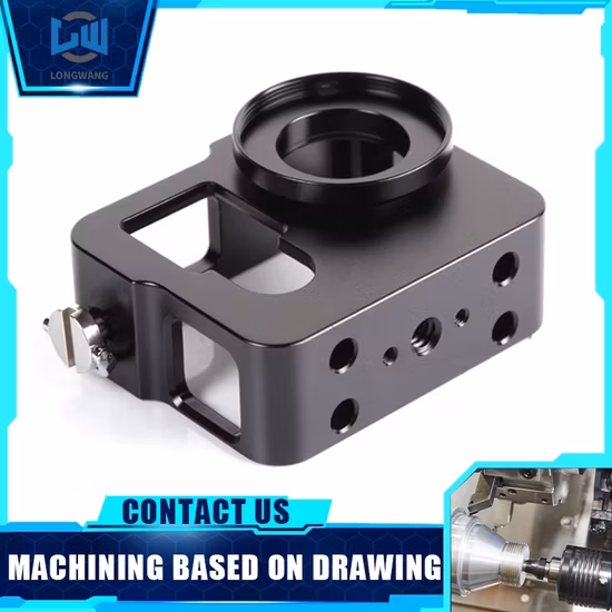 Zeichnung eines kundenspezifischen Drehteils, CNC-Bearbeitungsservice, Kamera, CNC-gefrästes Aluminiumteil